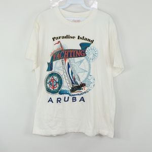 International Yachting Sailing Aruba T Shirt Large
